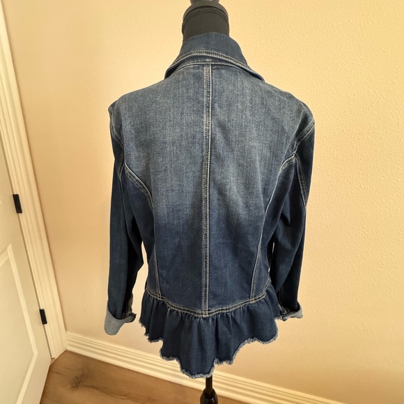 INC Denim peplum jacket - Picture 3 of 5